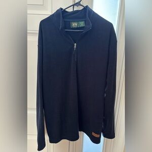 Men's Navy Zip-Up Sweater